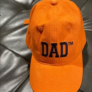Dad Hat Orange Adjustable Strap